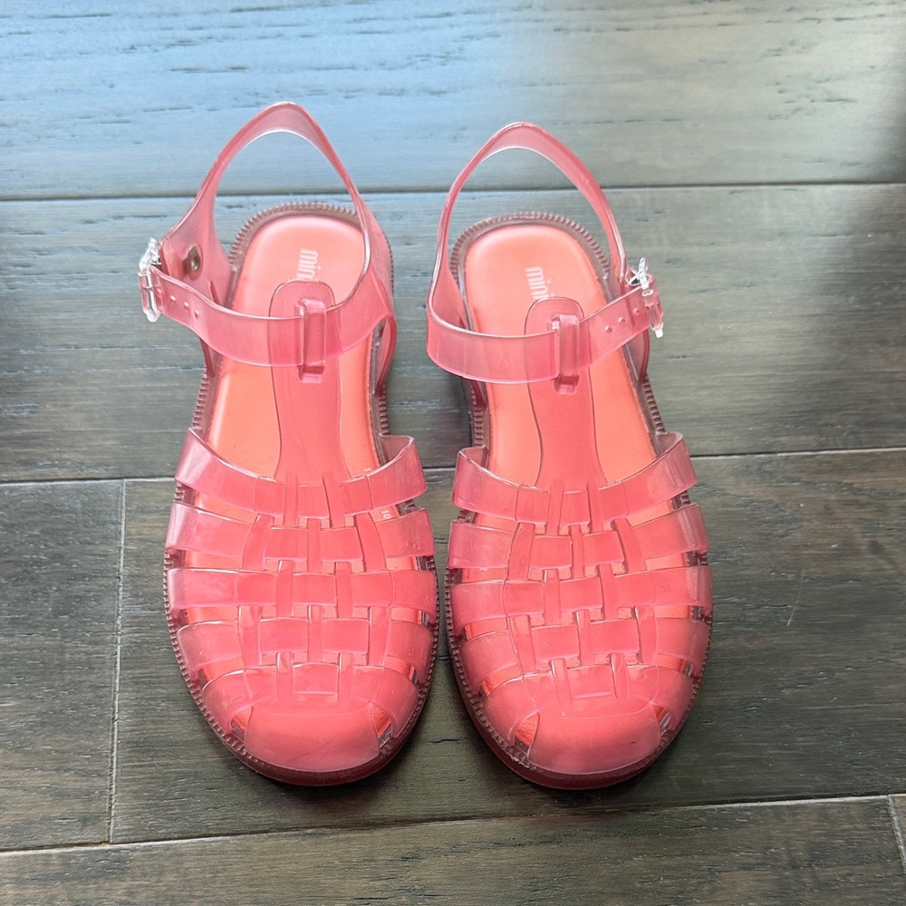 Mini Melissa Pink Jelly Sandals